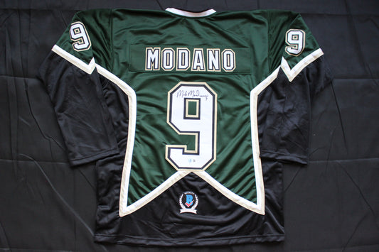 MIKE MODANO DALLAS STARS SIGNED HOCKEY JERSEY w/99 SC Champs BAS COA