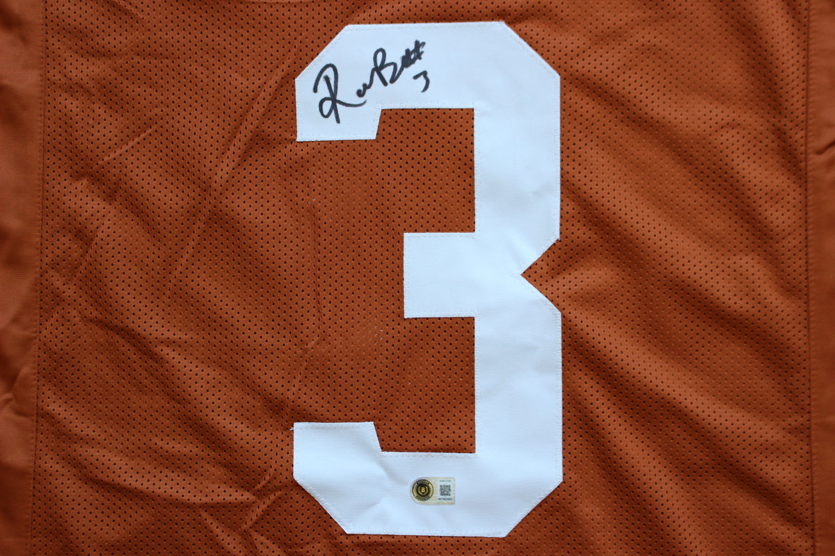 RASHEEM BILES TEXAS UT LONGHORNS SIGNED BURNT ORANGE JERSEY BAS COA