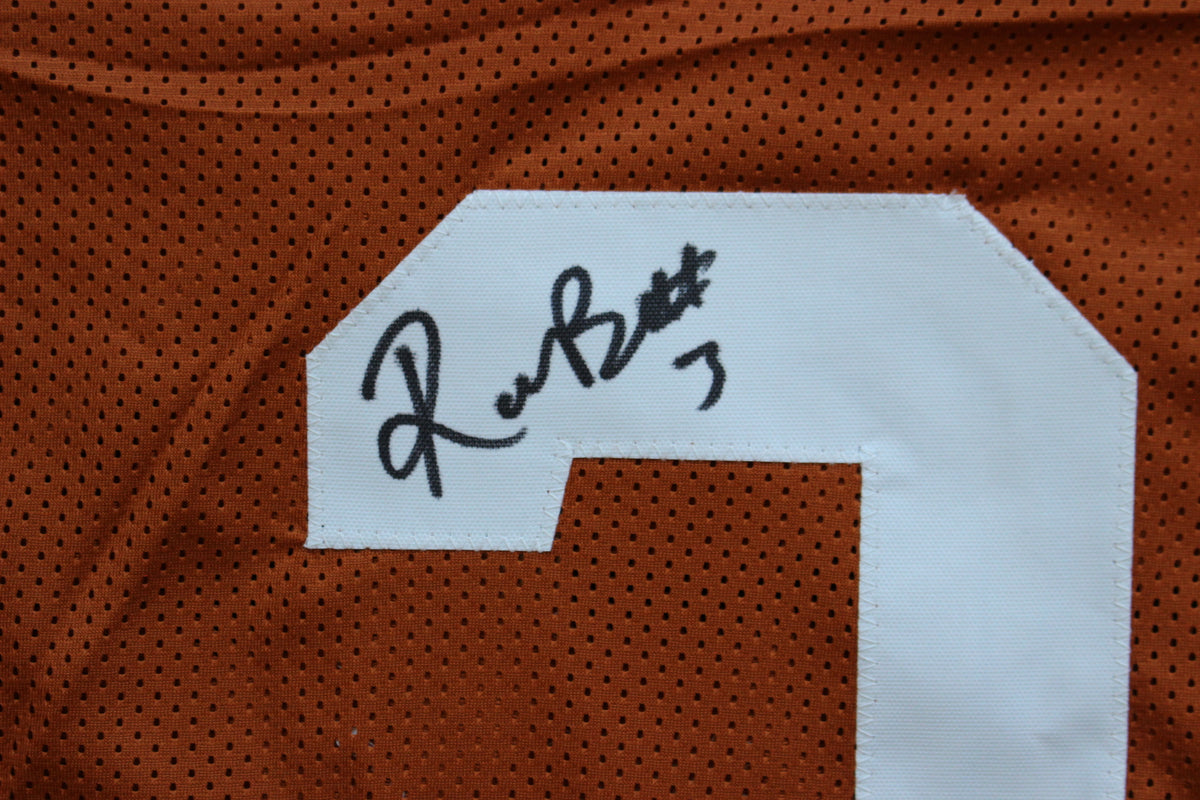 RASHEEM BILES TEXAS UT LONGHORNS SIGNED BURNT ORANGE JERSEY BAS COA