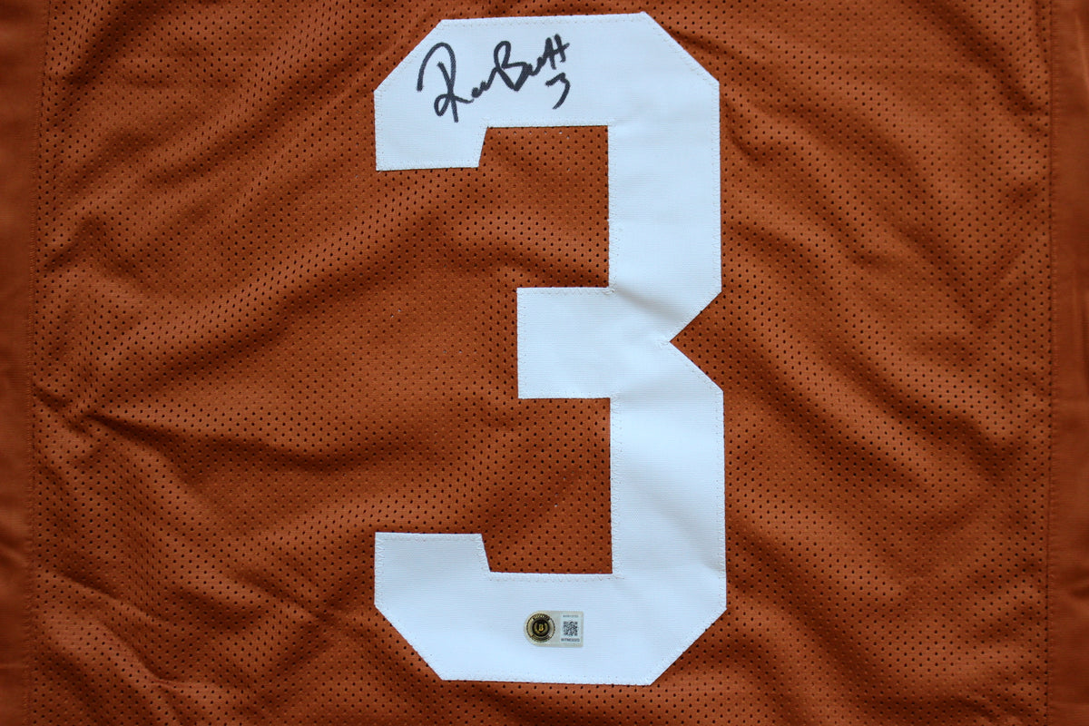 RASHEEM BILES TEXAS UT LONGHORNS SIGNED BURNT ORANGE JERSEY BAS COA