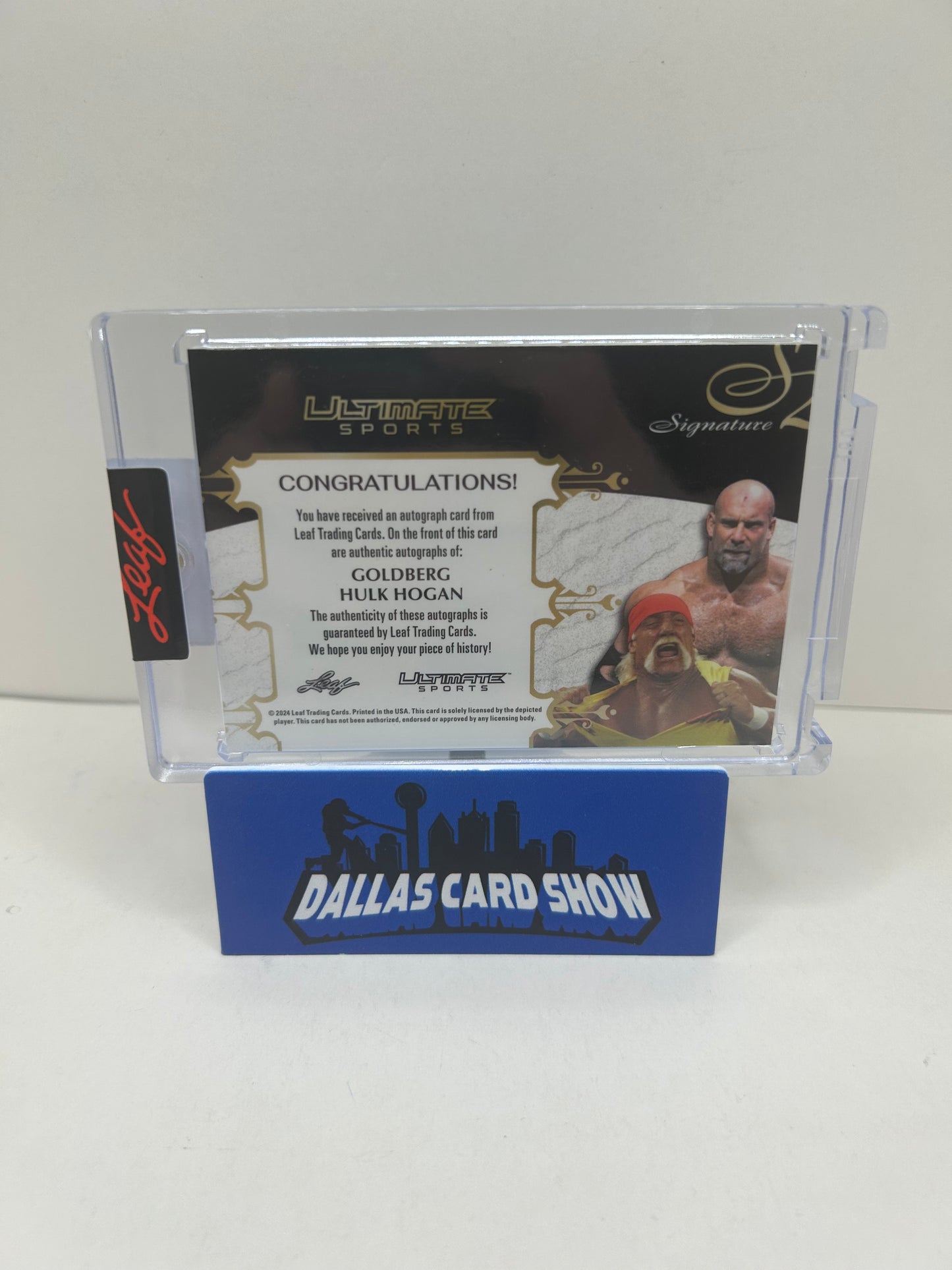 2024 LEAF ULTIMATE SPORTS GOLDBERG/HULK HOGAN 2X-AUTO /7