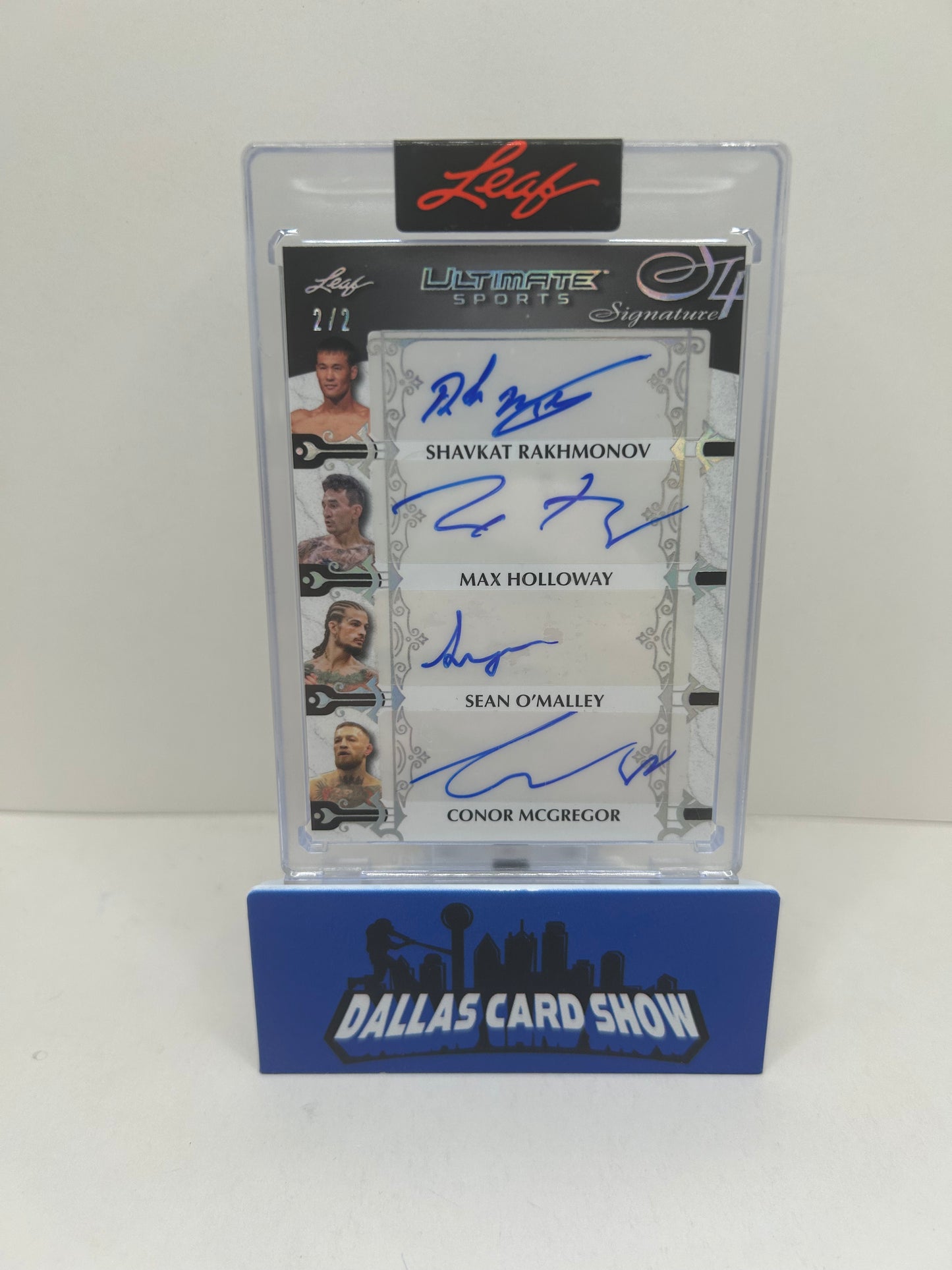 2024 Leaf Ultimate Sports McGregor/O'Malley/Rakhmonov/Max Holloway Quad AUTO /2