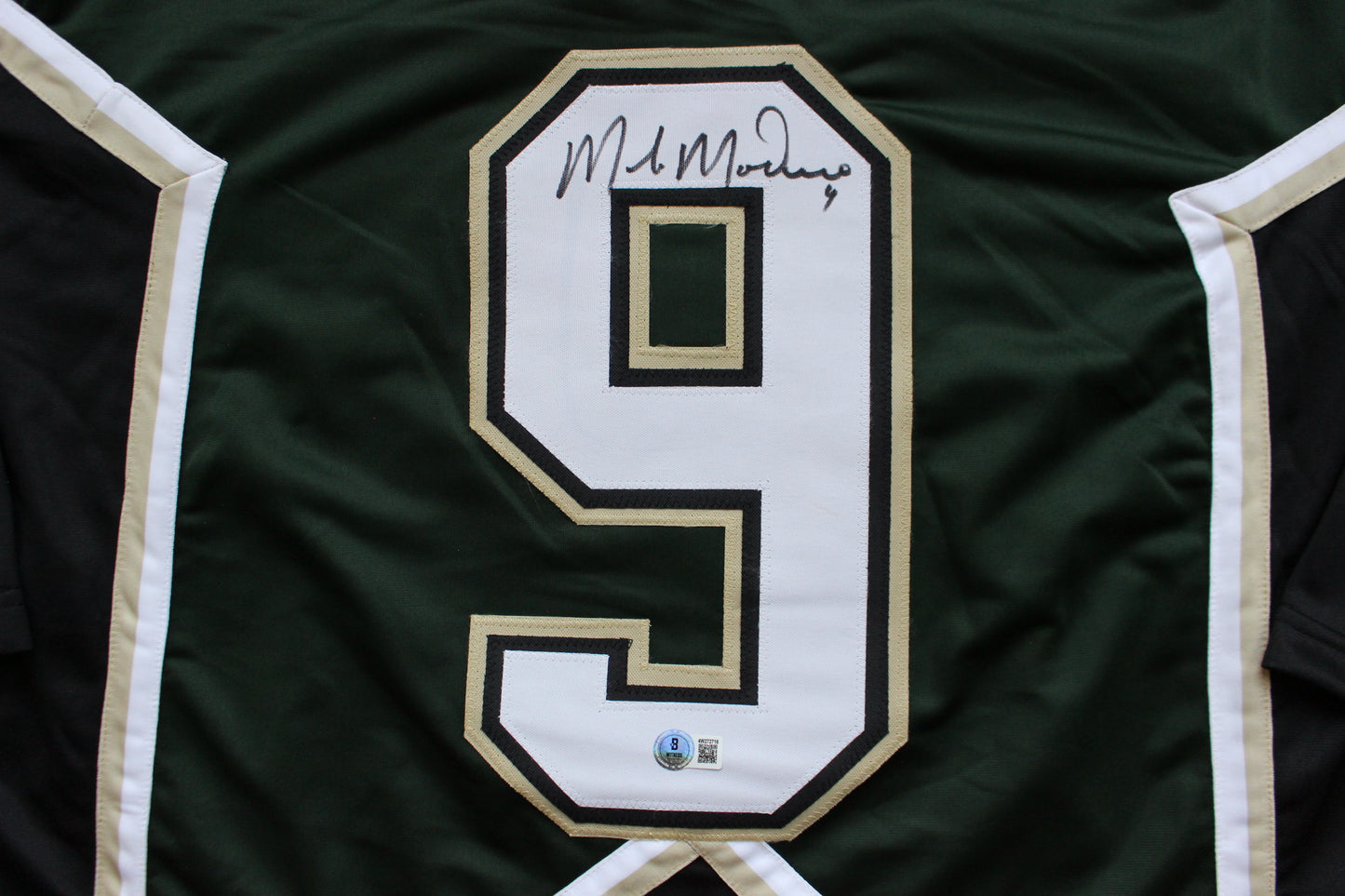 MIKE MODANO DALLAS STARS SIGNED HOCKEY JERSEY w/99 SC Champs BAS COA