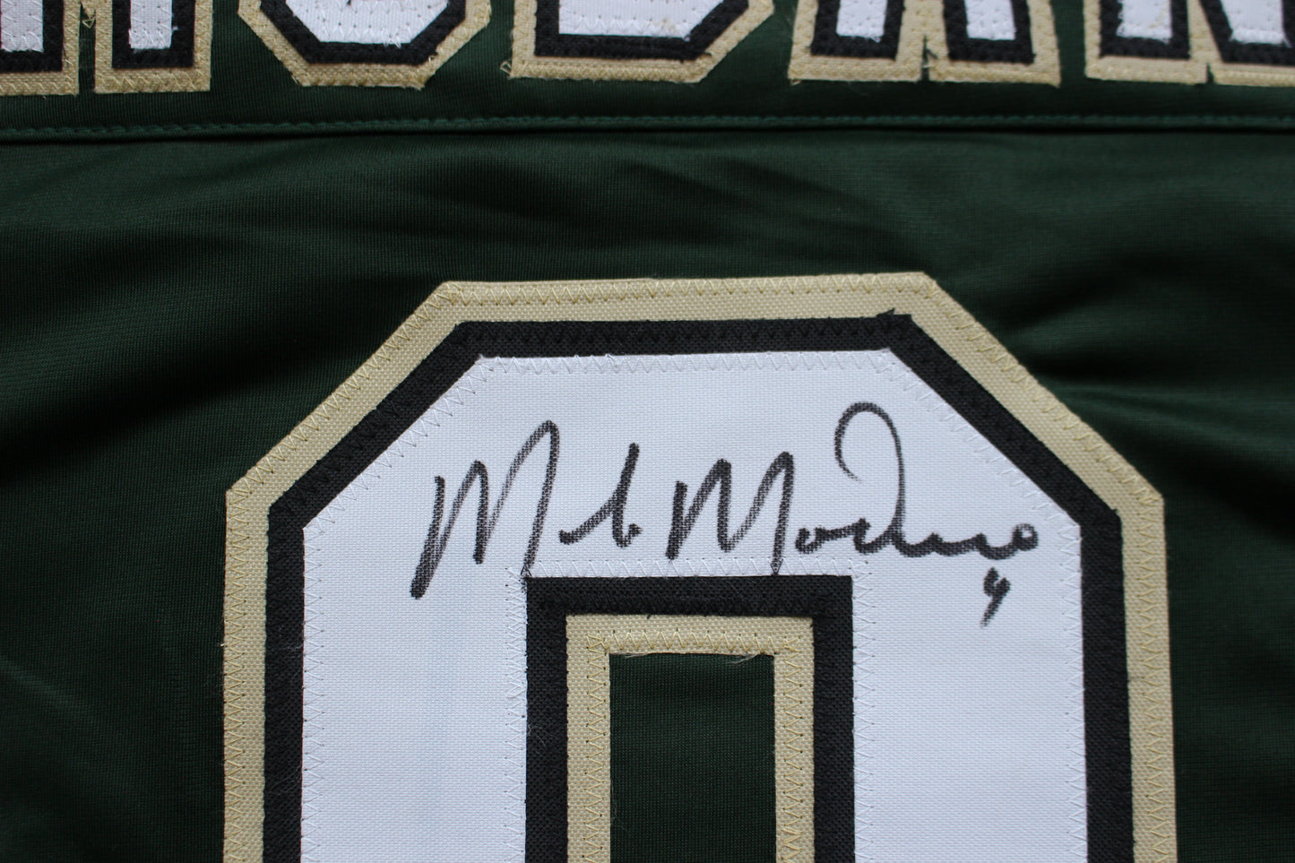 MIKE MODANO DALLAS STARS SIGNED HOCKEY JERSEY w/99 SC Champs BAS COA