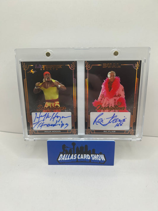 2024 Leaf Ultimate Sports Hulk Hogan Ric Flair /15 Dual Auto Booklet Card