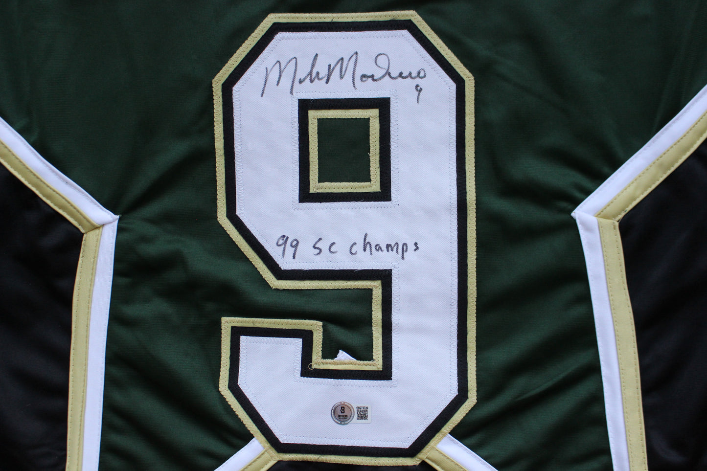 MIKE MODANO DALLAS STARS SIGNED HOCKEY JERSEY w/99 SC Champs BAS COA
