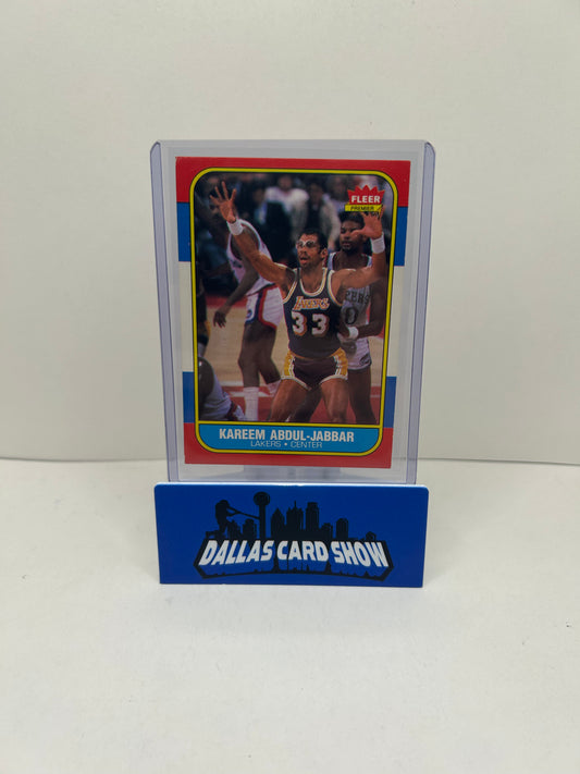 1986-87 Fleer Basketball Kareem Abdul-Jabbar #1 - Los Angeles Lakers
