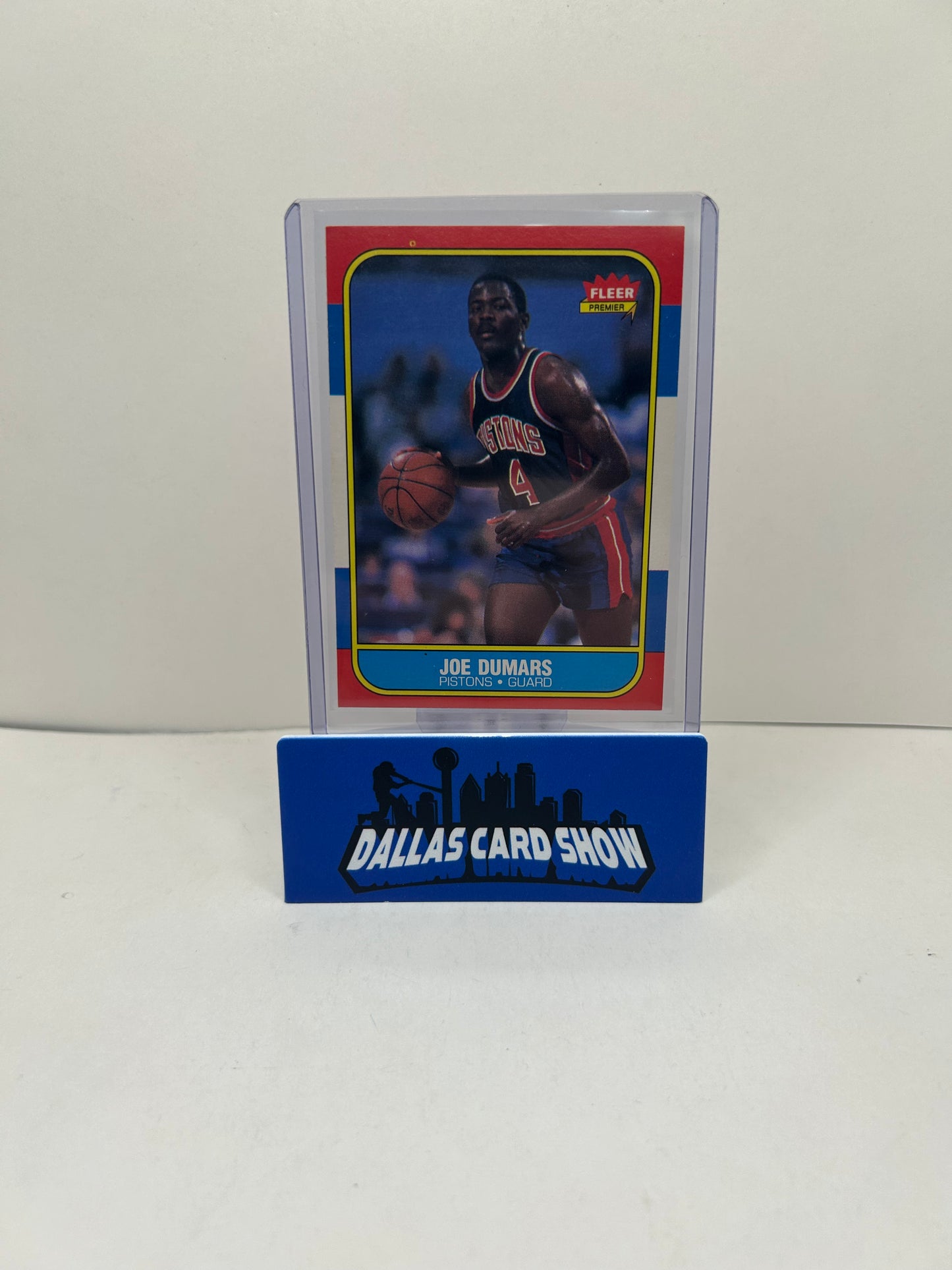 1986-87 Fleer #27 JOE DUMARS RC Detroit Pistons HOF