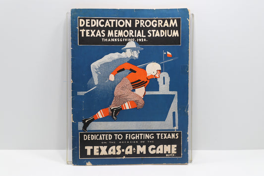 1924 Dedication Program Texas Memorial Stadium