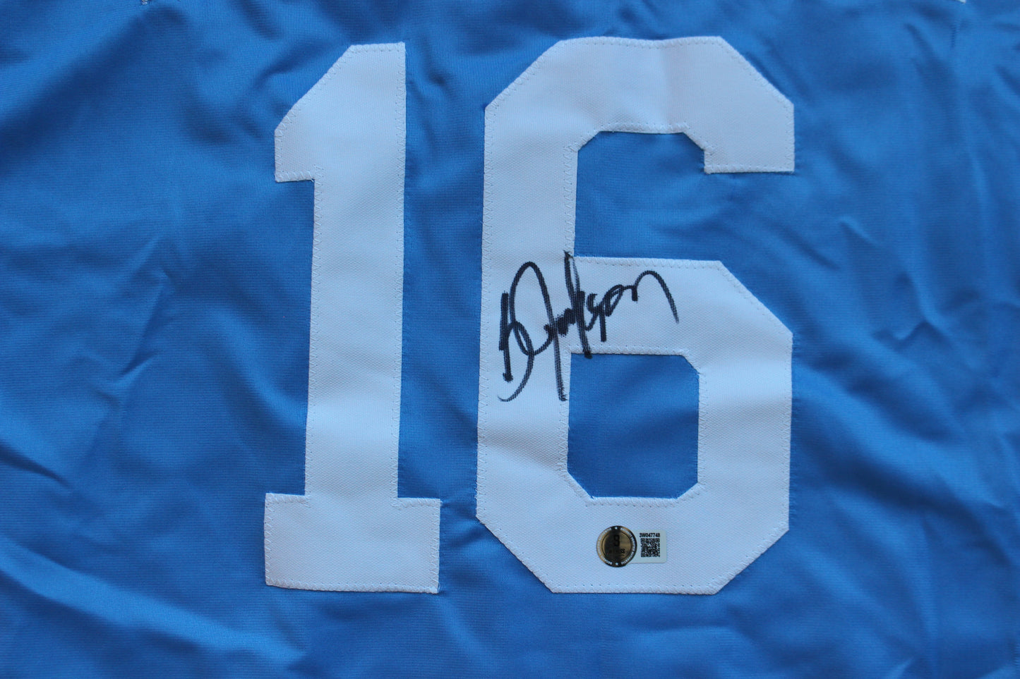 BO JACKSON KANSAS CITY ROYAKS SIGNED BASEBALL JERSEY Raiders Auburn BAS COA
