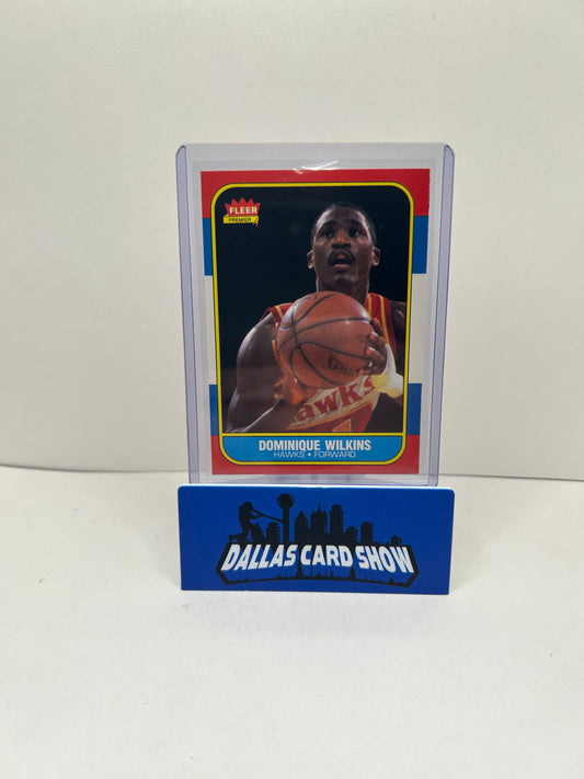 1986-87 Fleer Dominique Wilkins #121 HOF Atlanta Hawks