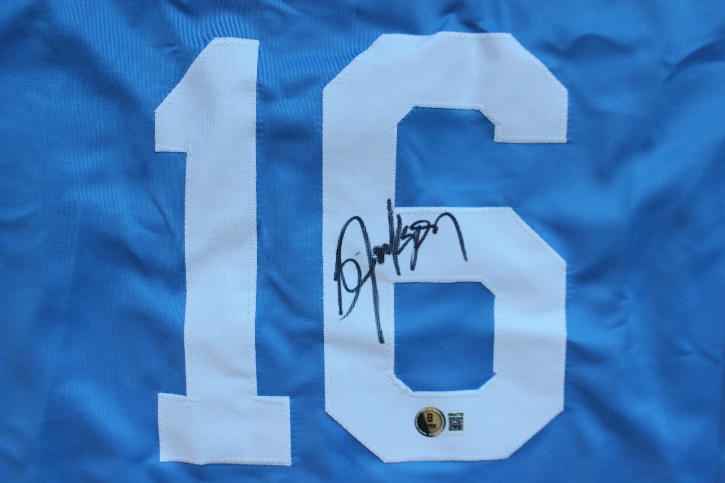 BO JACKSON KANSAS CITY ROYAKS SIGNED BASEBALL JERSEY Raiders Auburn BAS COA