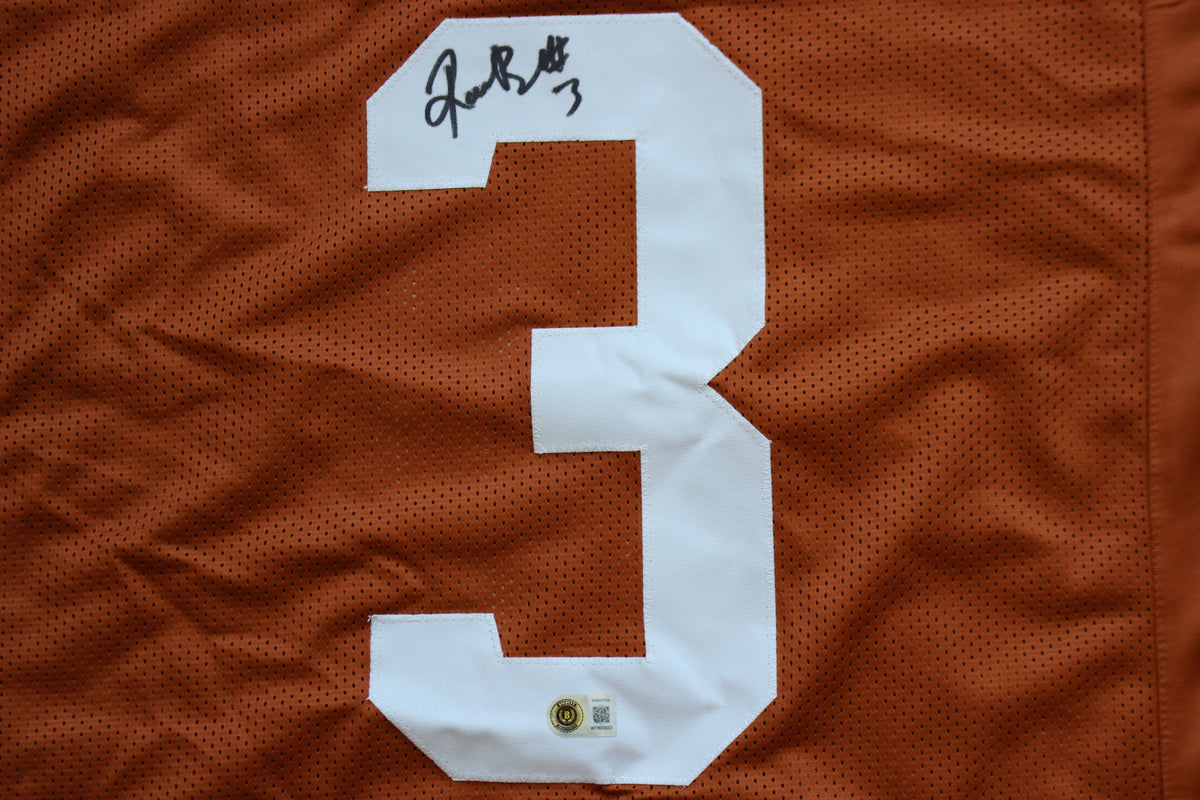 RASHEEM BILES TEXAS UT LONGHORNS SIGNED BURNT ORANGE JERSEY BAS COA