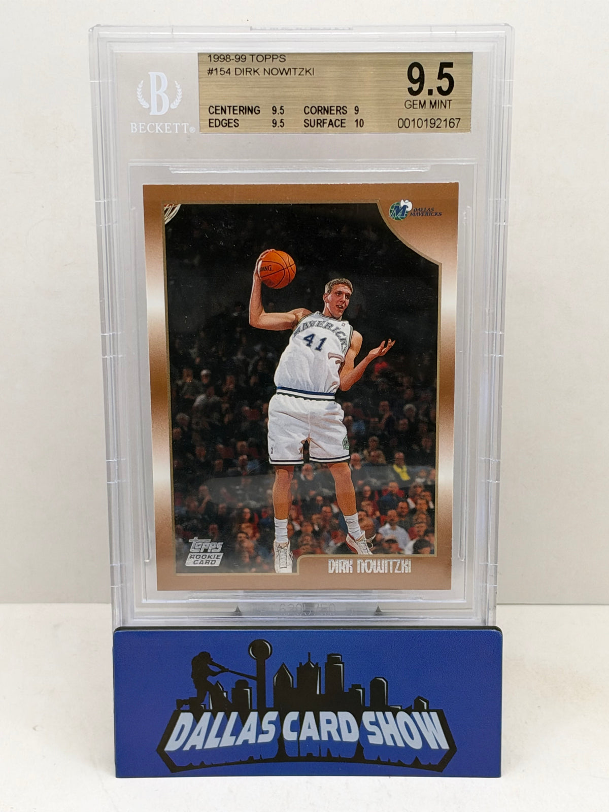 1998-99 Topps #154 Dirk Nowitzki Rookie RC BGS 9.5
