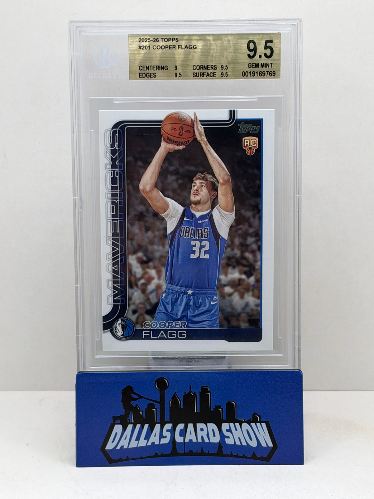 2025-26 Topps #201 Cooper Flagg Rookie RC BGS 9.5