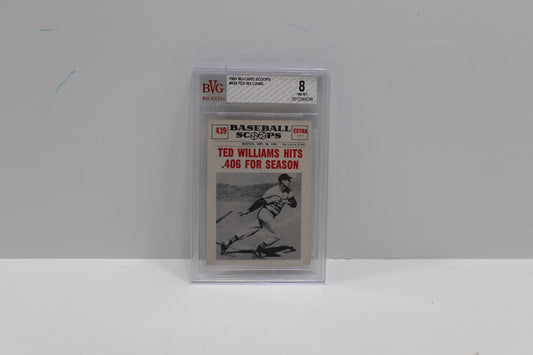 1961 NU-Card Scoops Ted Williams #439 BVG 8