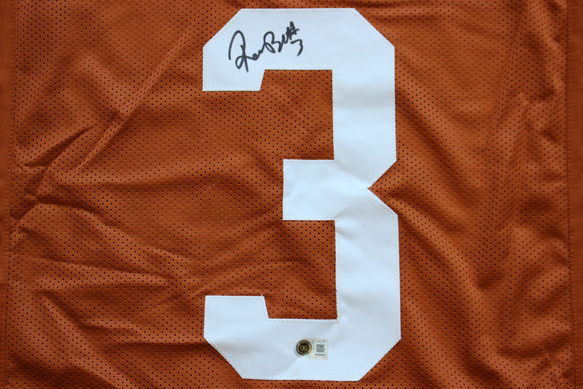 RASHEEM BILES TEXAS UT LONGHORNS SIGNED BURNT ORANGE JERSEY BAS COA