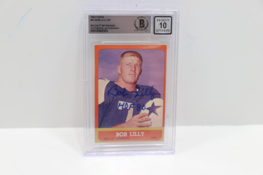 1963 Topps Bob Lilly 82 SP BGS Authentic
