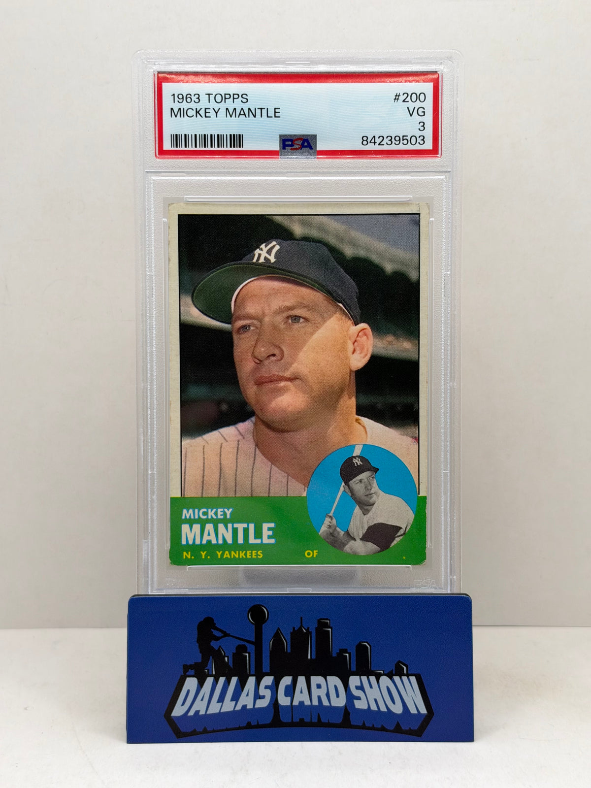 1963 Topps #200 Mickey Mantle PSA 3
