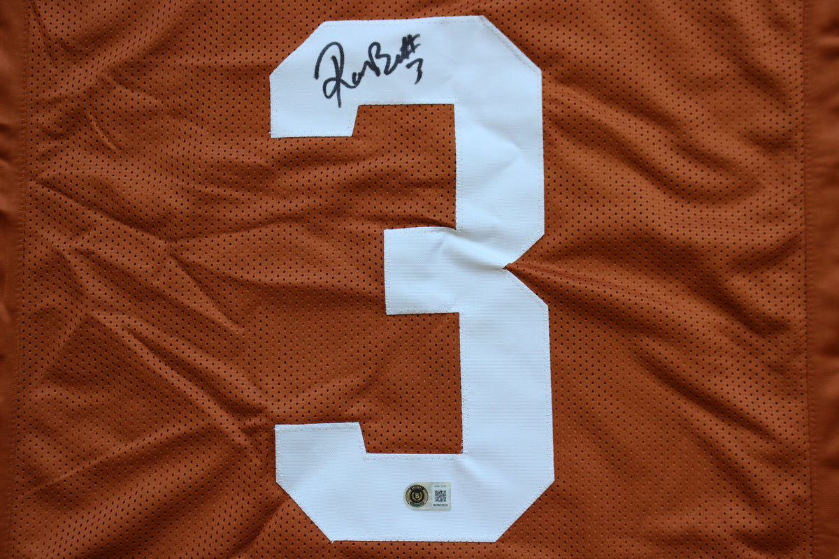 RASHEEM BILES TEXAS UT LONGHORNS SIGNED BURNT ORANGE JERSEY BAS COA