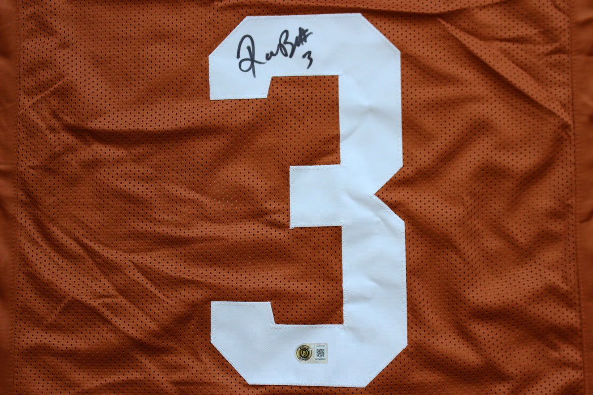 RASHEEM BILES TEXAS UT LONGHORNS SIGNED BURNT ORANGE JERSEY BAS COA