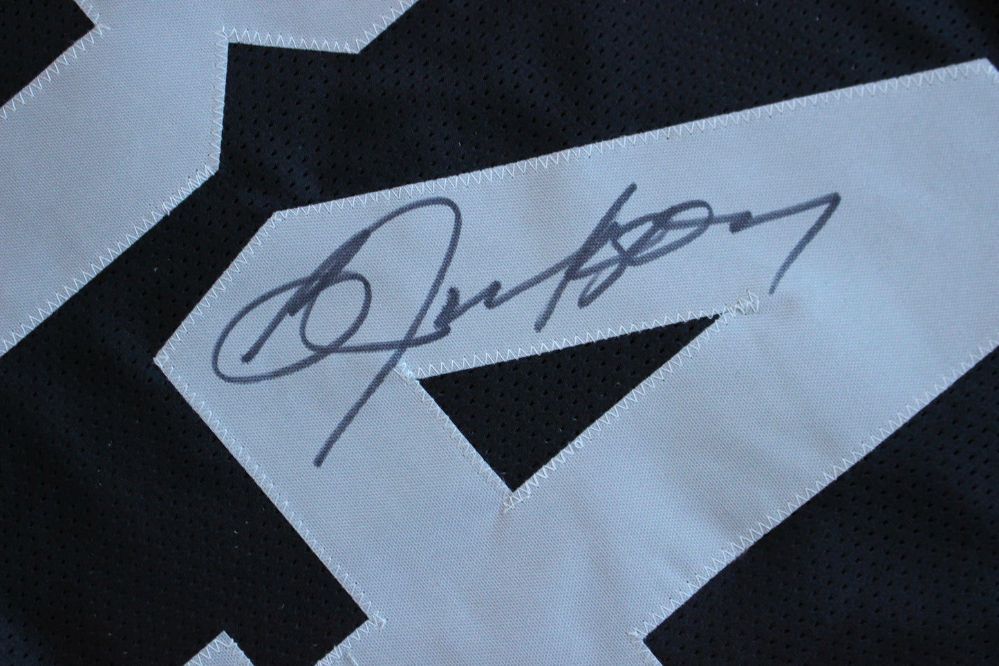 BO JACKSON RAIDERS SIGNED FOOTBALL JERSEY KC Royals Auburn BAS COA