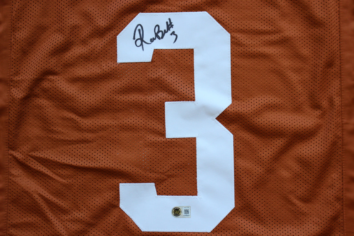 RASHEEM BILES TEXAS UT LONGHORNS SIGNED BURNT ORANGE JERSEY BAS COA