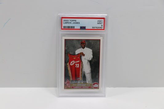 2003 Topps Lebron James 221 PSA 9