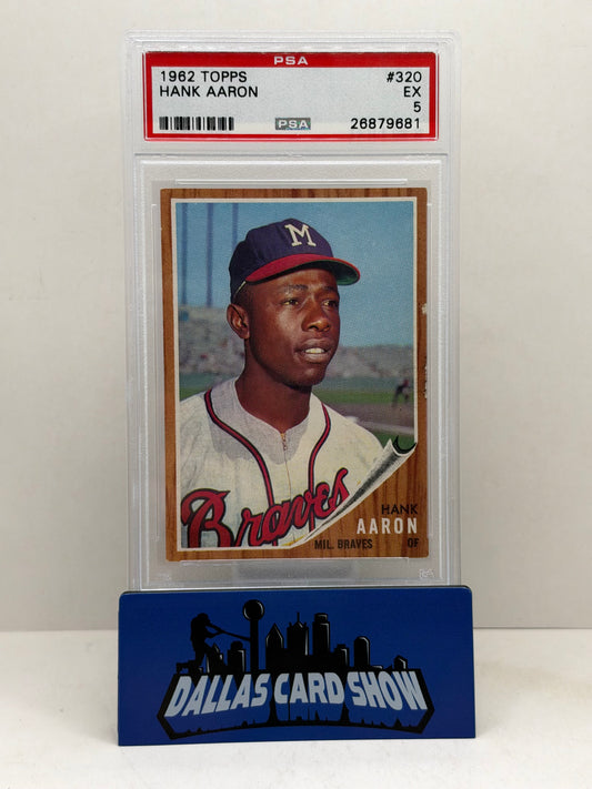 1962 Topps #320 Hank Aaron PSA 5