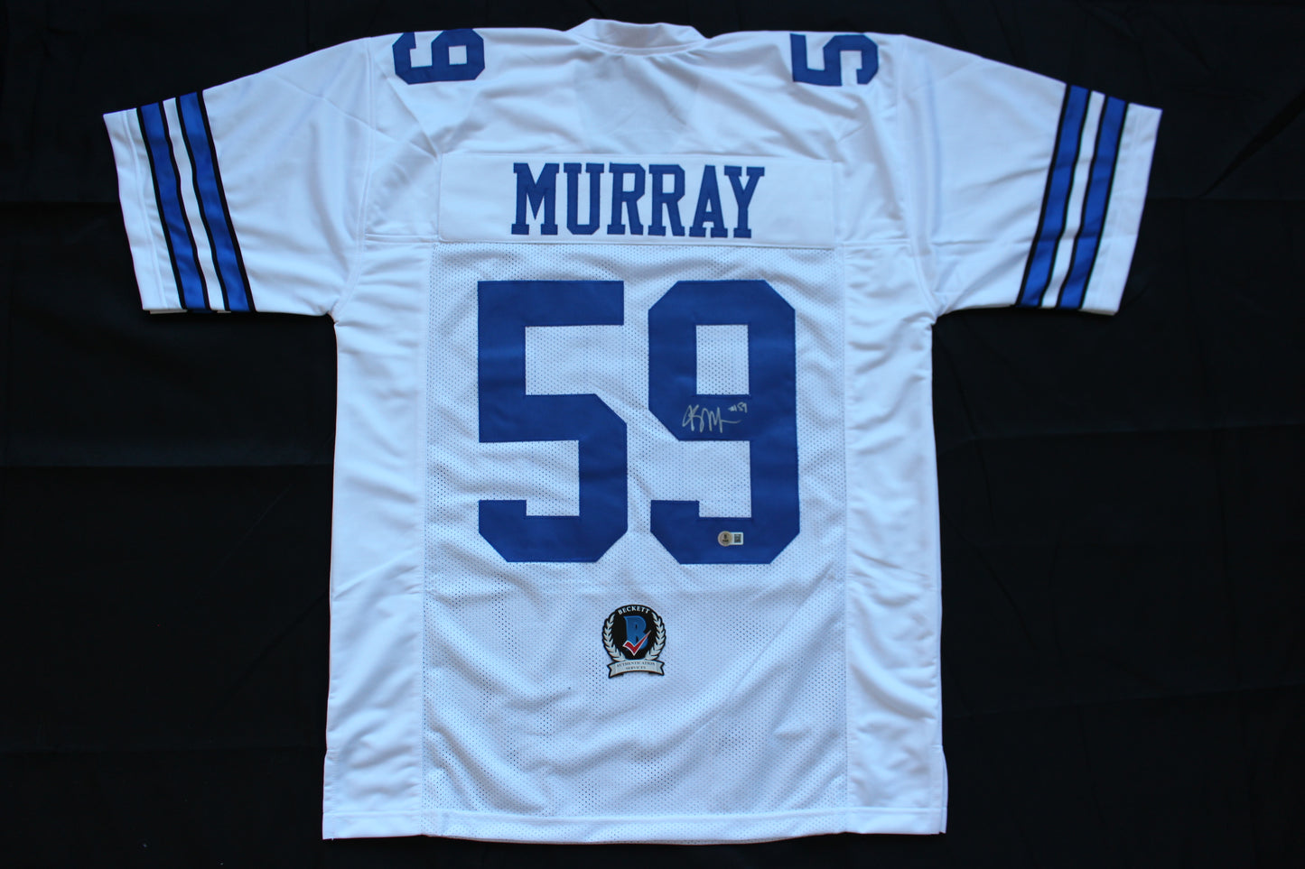 KENNETH MURRAY DALLAS COWBOYS SIGNED HOME FOOTBALL JERSEY OU Sooners BAS COA
