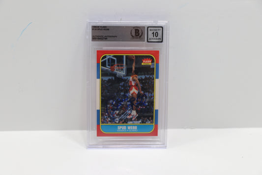 1986 Fleer Spud Webb 120 BGS Authentic