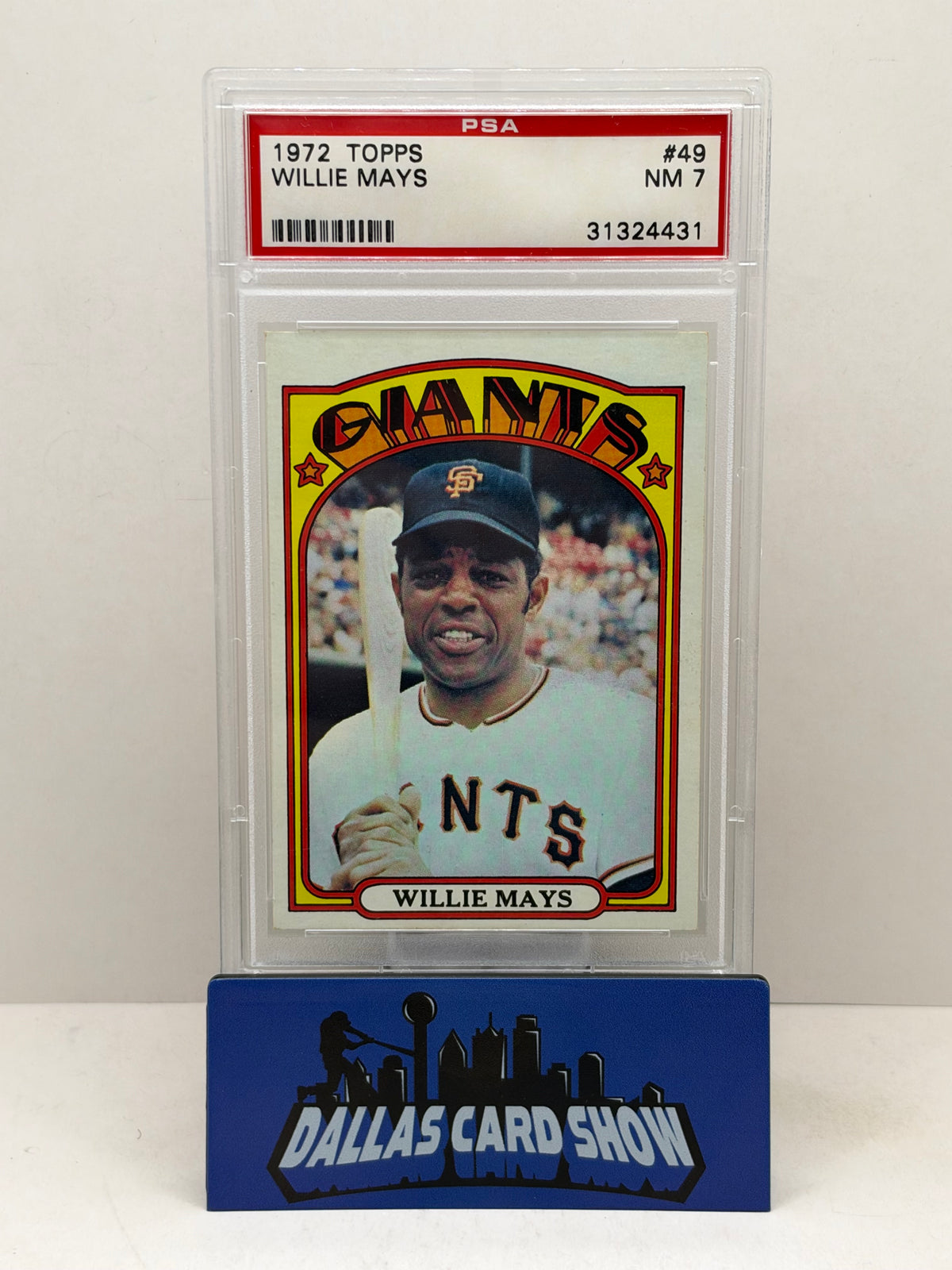 1972 Topps #49 Willie Mays PSA 7