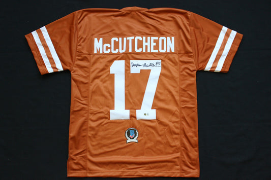DAYLAN McCUTCHEON TEXAS UT LONGHORNS SIGNED BURNT ORANGE JERSEY BAS COA