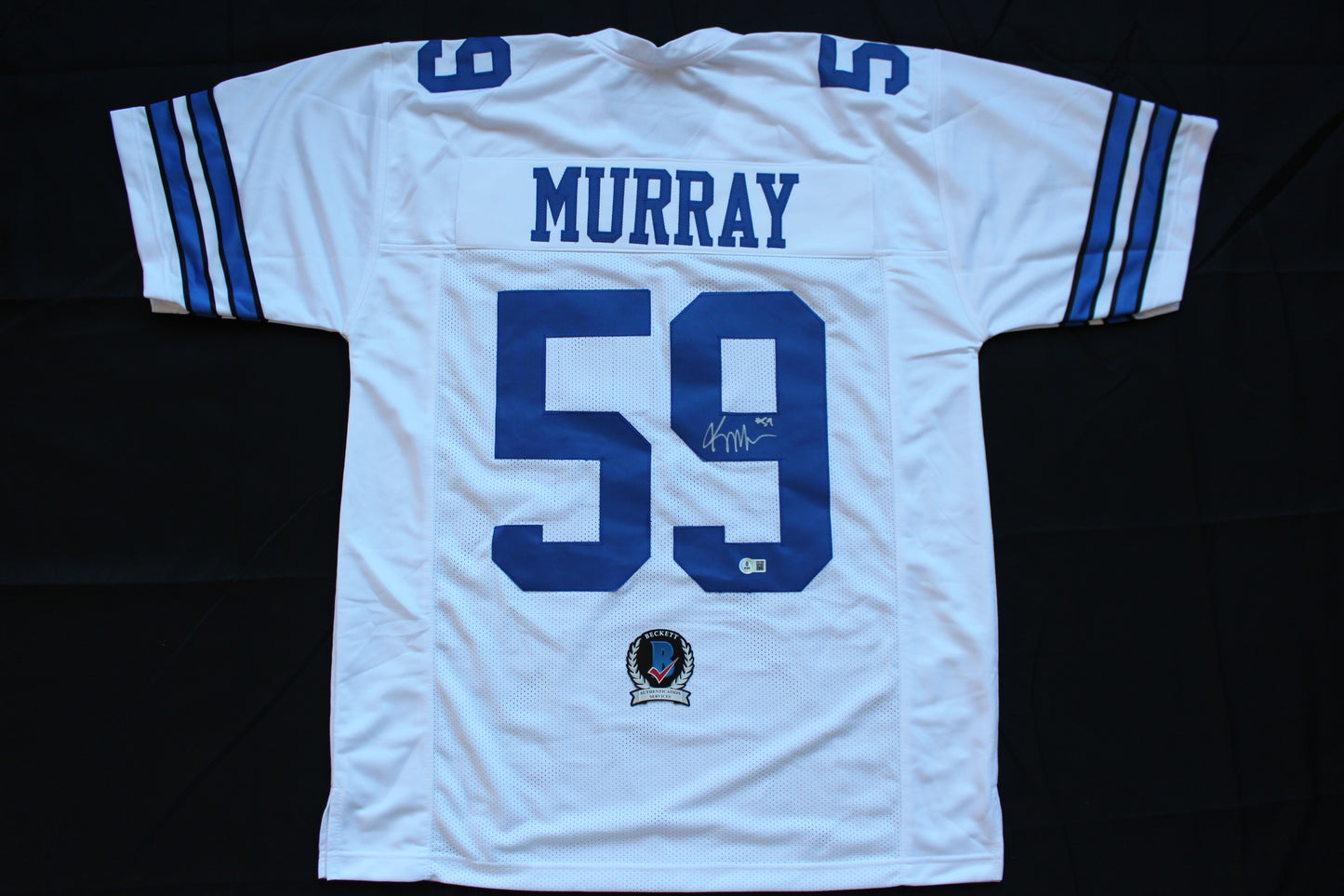 KENNETH MURRAY DALLAS COWBOYS SIGNED HOME FOOTBALL JERSEY OU Sooners BAS COA