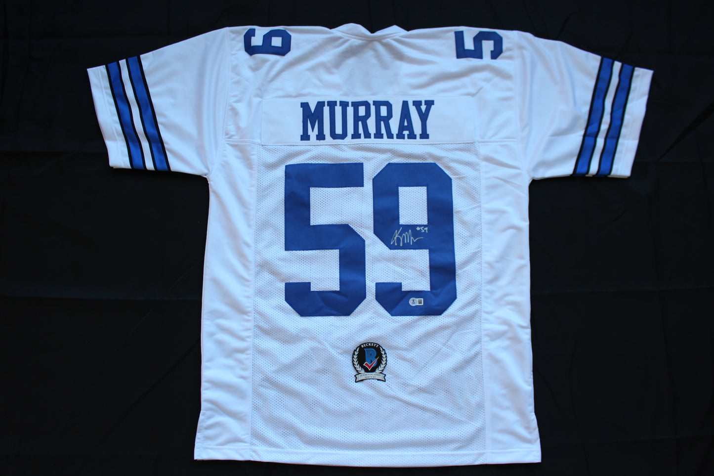 KENNETH MURRAY DALLAS COWBOYS SIGNED HOME FOOTBALL JERSEY OU Sooners BAS COA