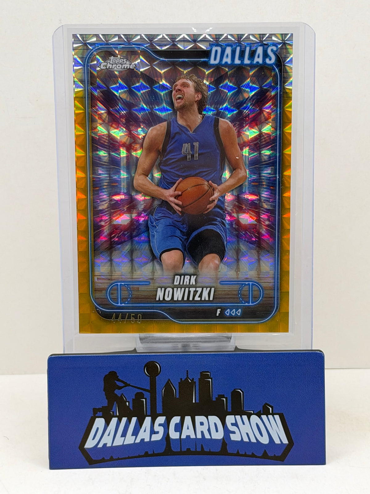 2024-25 Topps Chrome #197 Dirk Nowitzki Gold Geometric /50