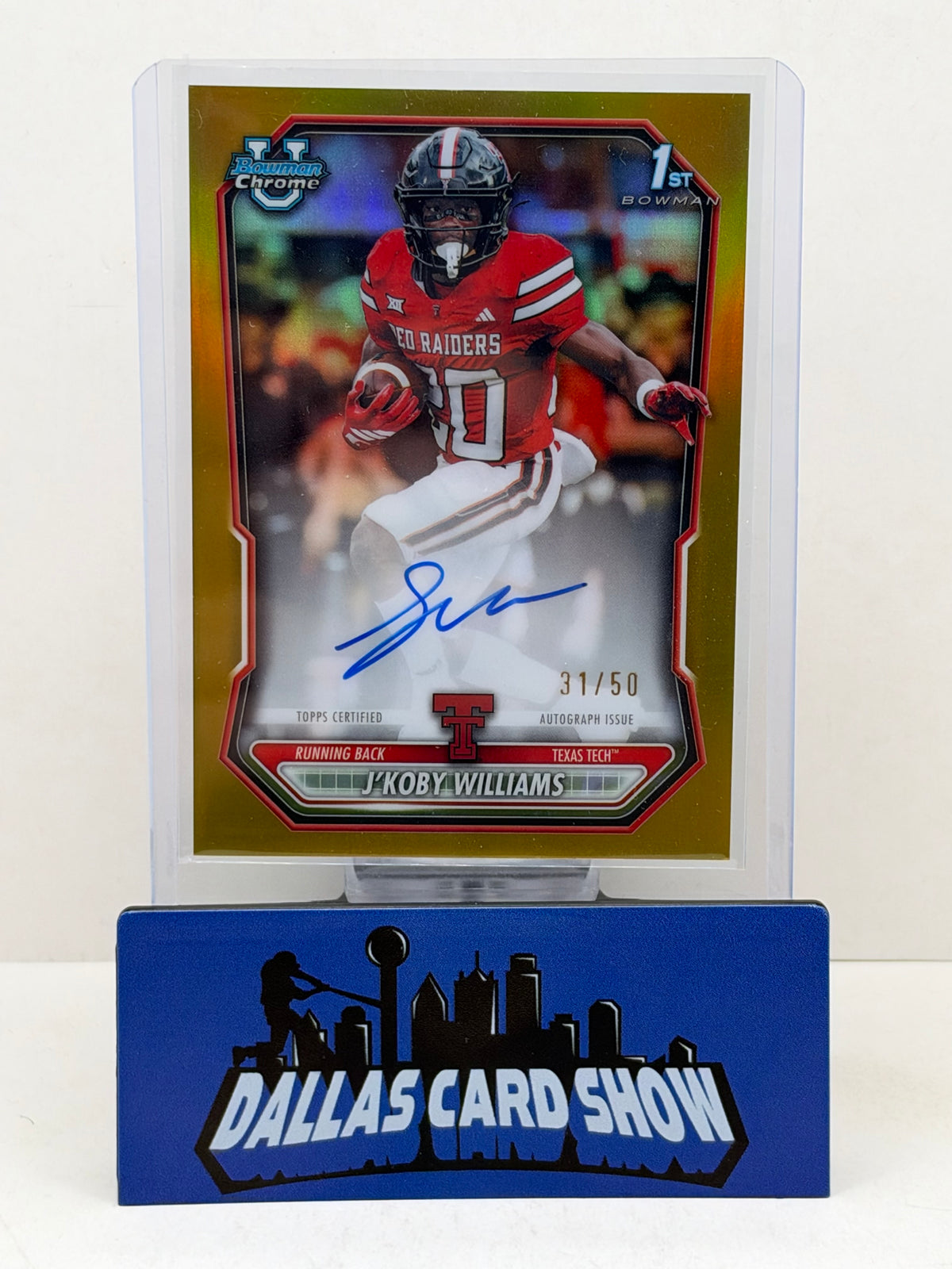 2026 Bowman Chrome J'Koby Williams Gold Refractor Autograph /50