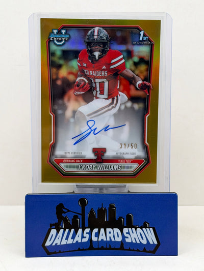 2026 Bowman Chrome J'Koby Williams Gold Refractor Autograph /50