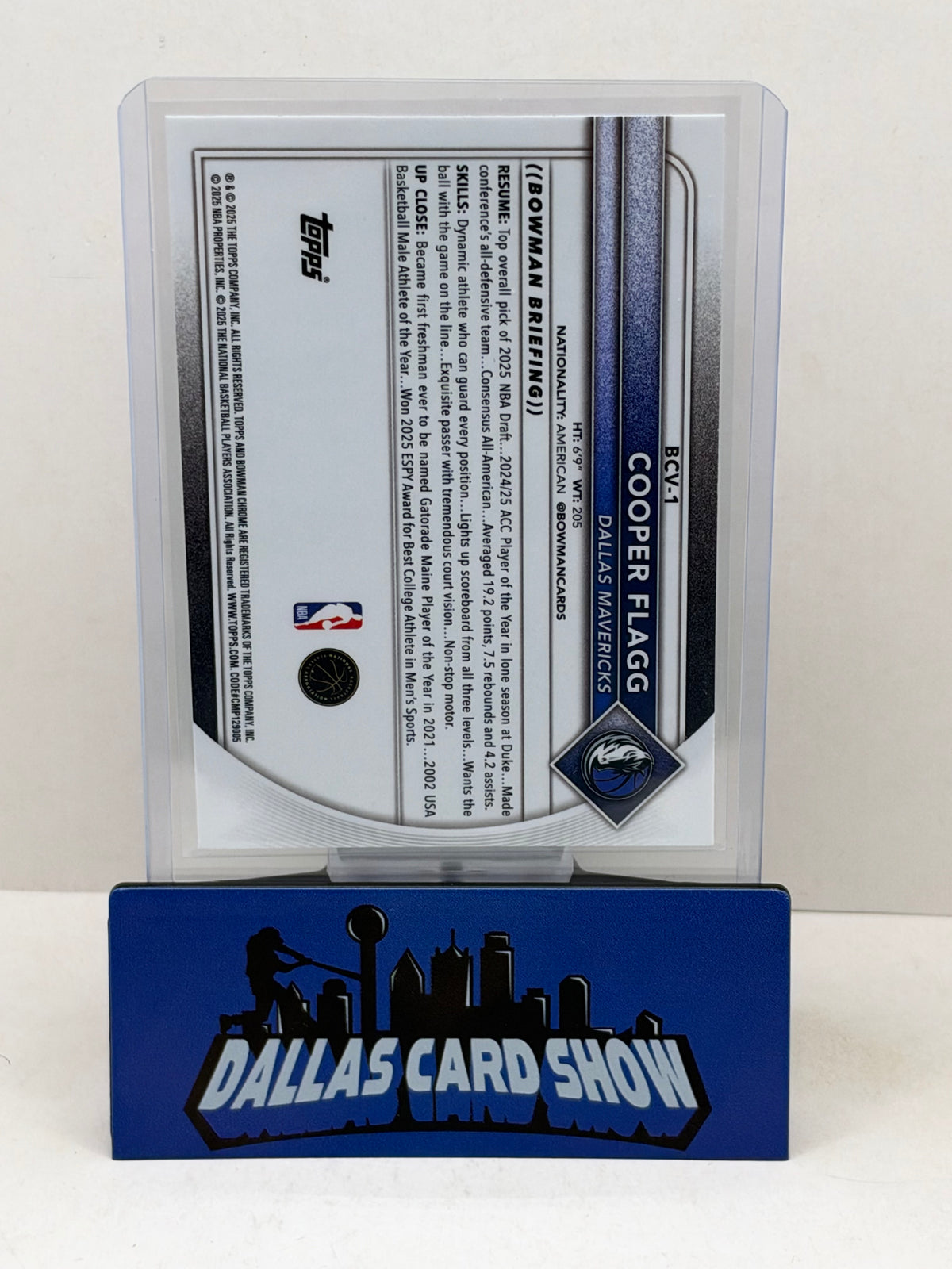 2025-26 Bowman Chrome #BCV-1 Cooper Flagg Mega Box Mojo Rookie RC
