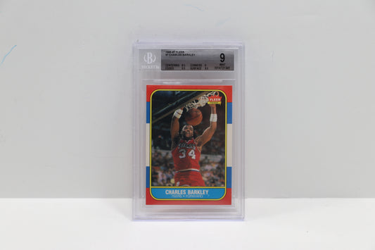 1986-87 Fleer Charles Barkley 7 BGS 9