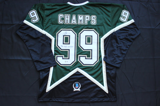 JOE NIEUWENDYK DALLAS STARS SIGNED 99 CHAMPS JERSEY w/ConnSmythe BAS COA