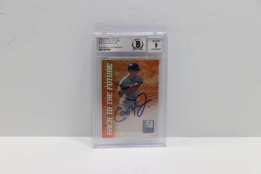 1996 Donruss Elite Back to the future 1B Cal Ripken Jr BGS Authentic