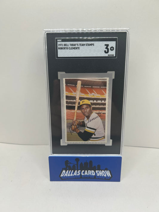 ROBERTO CLEMENTE 1971 Dell Today's Team Stamps PIRATES HOF SGC 3
