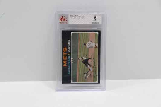 1971 Topps 355 Bud Harrelson Nolan Ryan in photo BVG 6