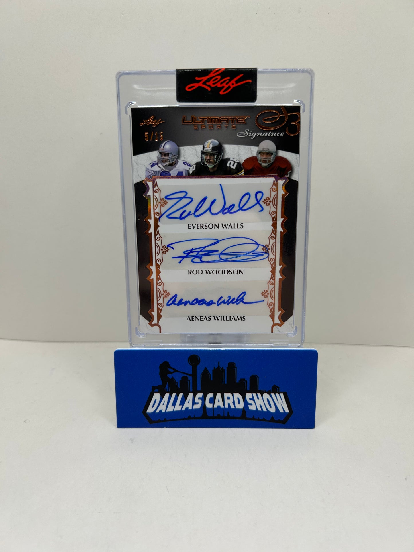 2024 Leaf Ultimate Everson Walls Rod Woodson Aeneas Williams Triple Auto /15