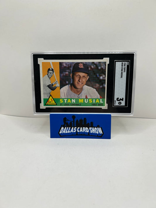 1960 Topps #250 Stan Musial St. Louis Cardinals HOF SGC 3 VG