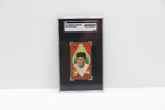 1911 Piedmont Cigarettes T205 Louis Criger SGC Authentic