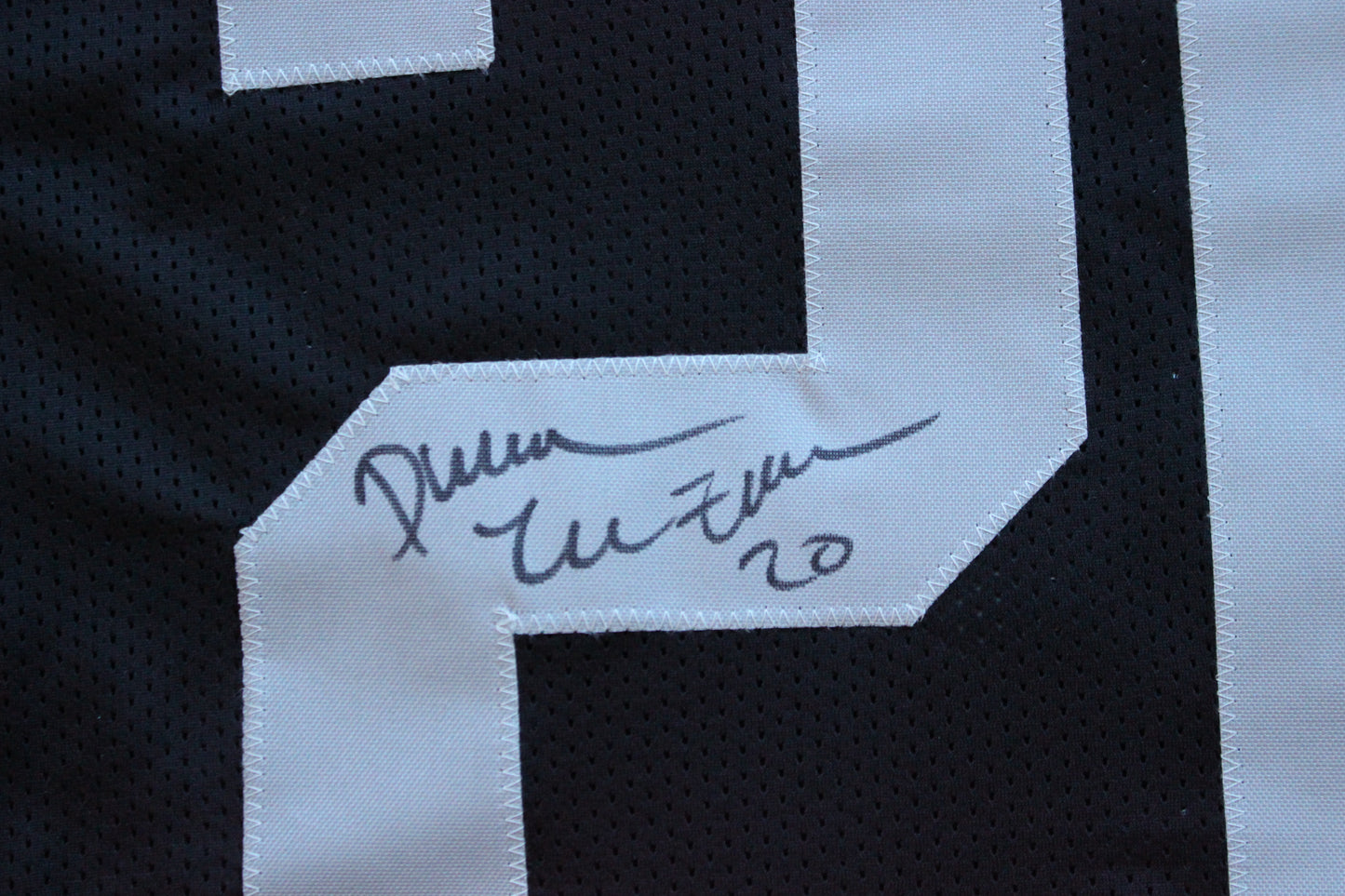 DARREN McFADDEN OAKLAND RAIDERS SIGNED FOOTBALL JERSEY w/MenInBlack Arkansas BAS