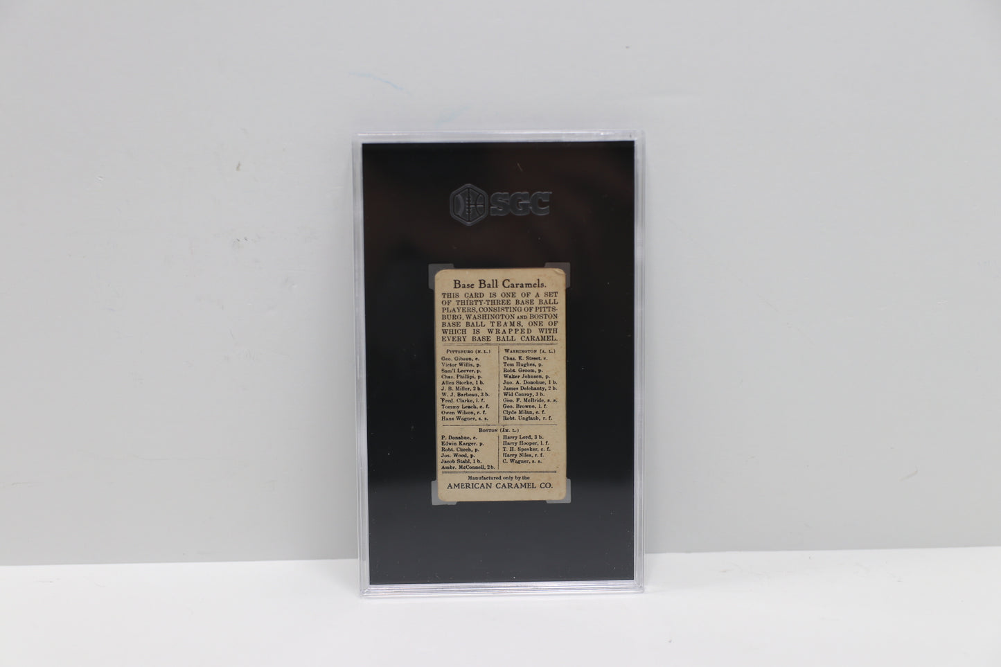 1910 American Caramel E91C Clyde Milan SGC 3