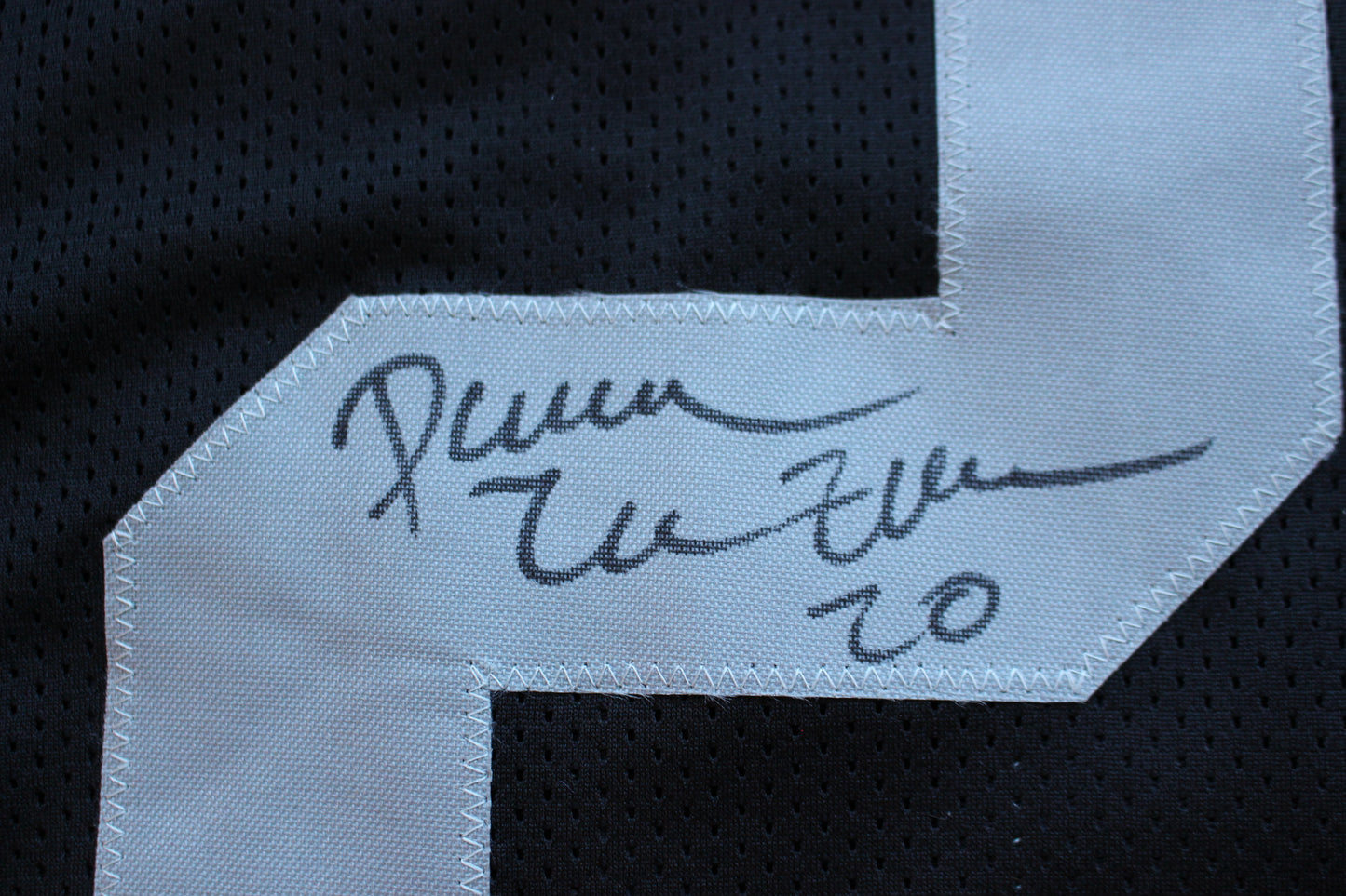 DARREN McFADDEN OAKLAND RAIDERS SIGNED FOOTBALL JERSEY w/MenInBlack Arkansas BAS